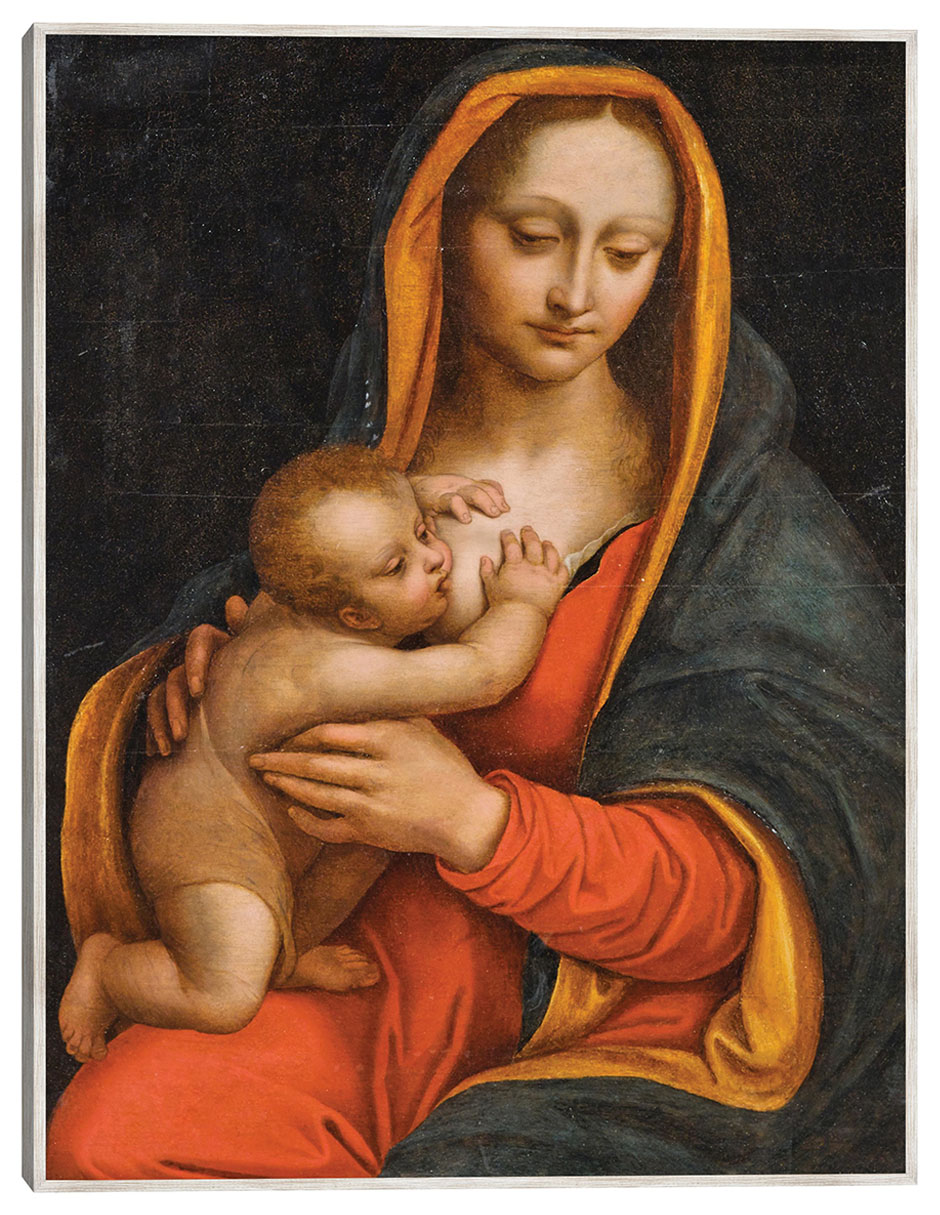 Cuadro decorativo Virgen Y El Niño (Siglo XVI) técnica mixta Vírgenes