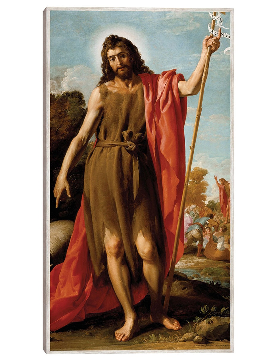 Cuadro decorativo San Juan Bautista En El Desierto (1635) técnica mixta Figuras Celestiales Cuadro decorativo San Juan Bautista En El Desierto (1635) técnica mixta Figuras Celestiales