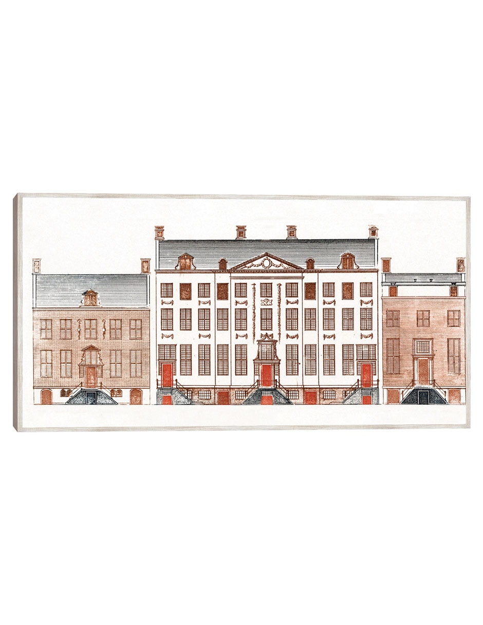 Cuadro decorativo Casas Del Canal de Amsterdam En El Herengracht 471-477 técnica mixta Arquitectura Cuadro decorativo Casas Del Canal de Amsterdam En El Herengracht 471-477 técnica mixta Arquitectura