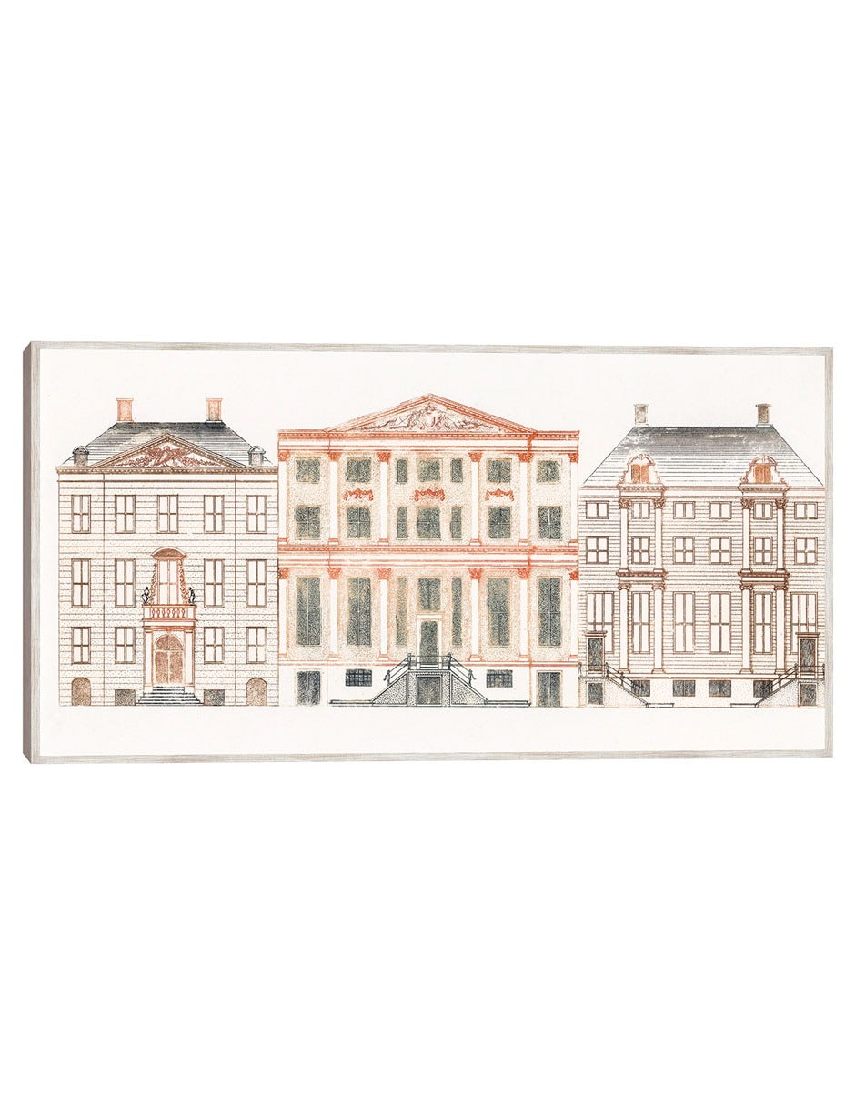 Cuadro decorativo Casas Del Canal de Amsterdam En El Herengracht técnica mixta Arquitectura Cuadro decorativo Casas Del Canal de Amsterdam En El Herengracht técnica mixta Arquitectura
