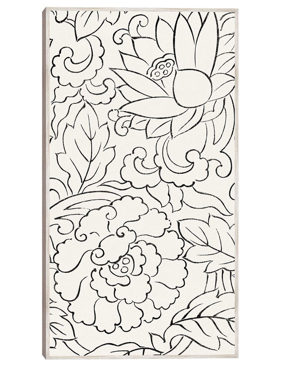 Cuadro decorativo Grabado En Madera Original Vintage Japonés -Flores (1860-1869) técnica mixta Floración Cuadro decorativo Grabado En Madera Original Vintage Japonés -Flores (1860-1869) técnica mixta Floración