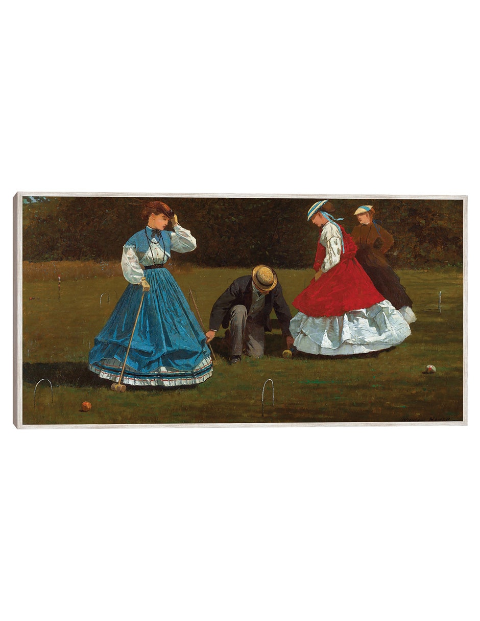 Cuadro decorativo Escena De Croquet (1866) técnica mixta Gente Cuadro decorativo Escena De Croquet (1866) técnica mixta Gente
