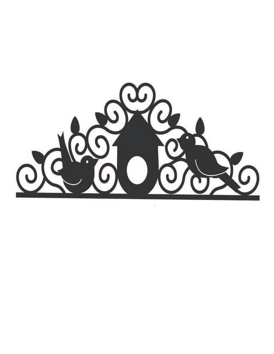 Cuadro decorativo Casita con Pajaritos