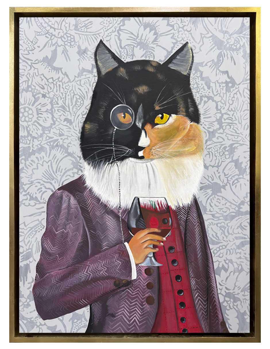 Pintura Lordcat técnica acrílico Animalart Pintura Lordcat técnica acrílico Animalart