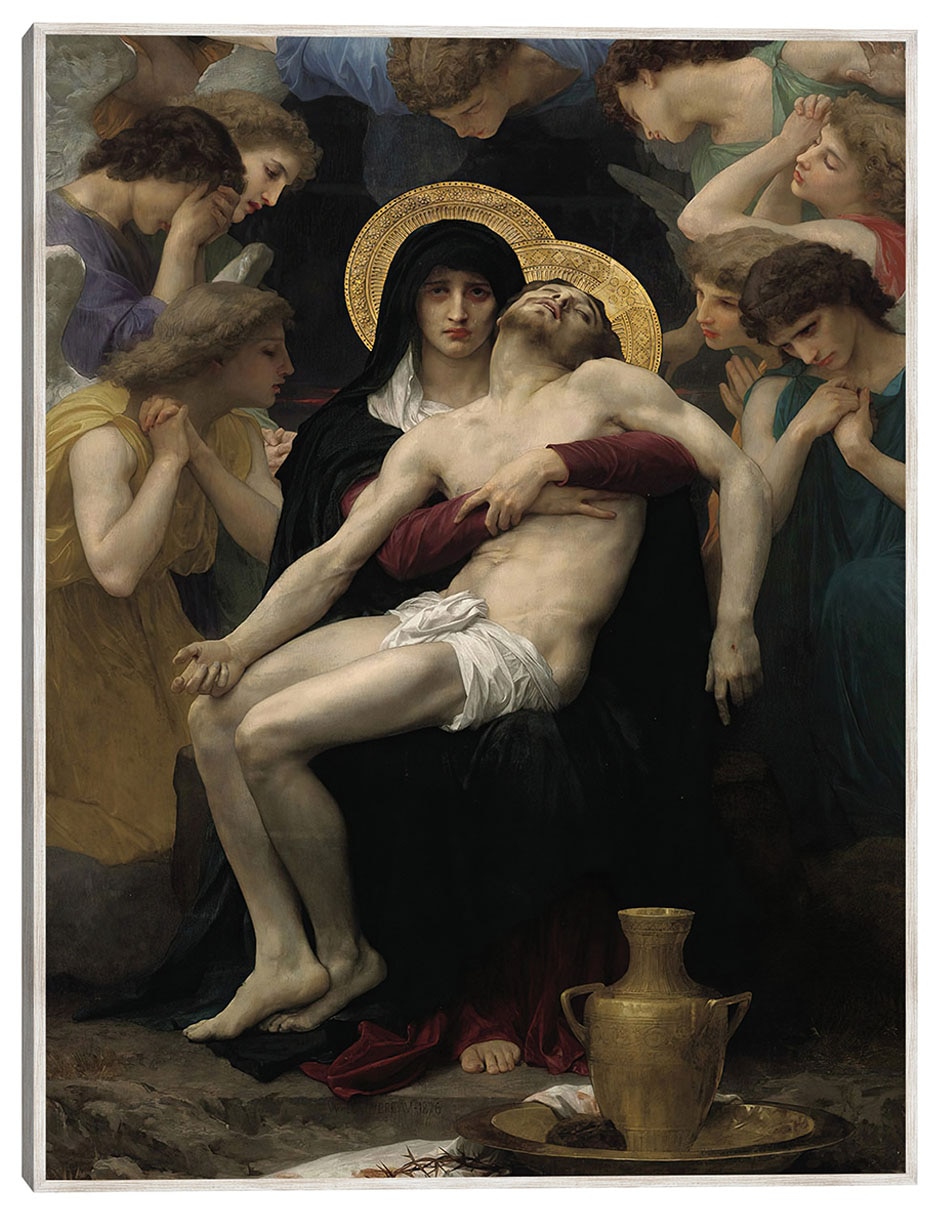 Cuadro decorativo La Piedad (1876) técnica mixta Figuras Celestiales