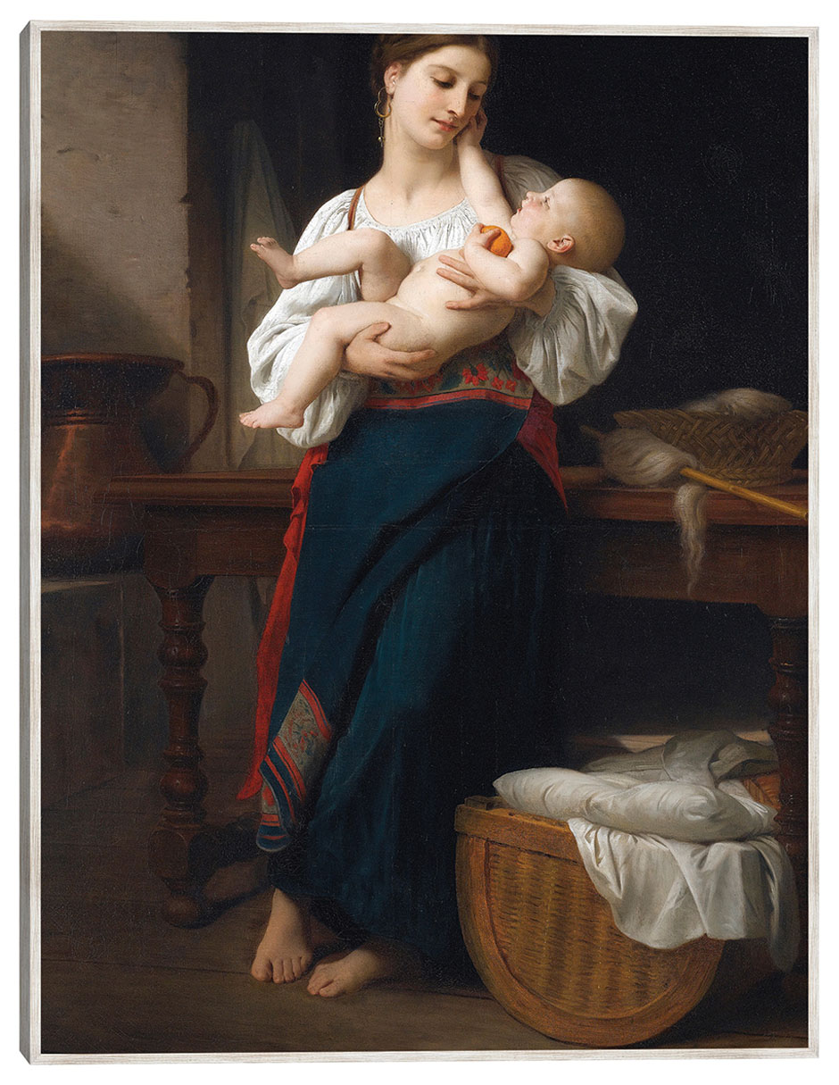 Cuadro decorativo Estrenos Caricias (1901) técnica mixta Familia