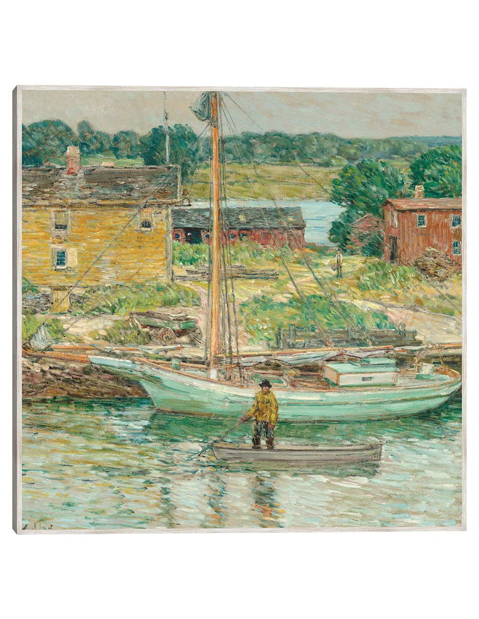 Cuadro decorativo Balandra de Ostras, Cos Cob, 1902 técnica mixta Navegación 1