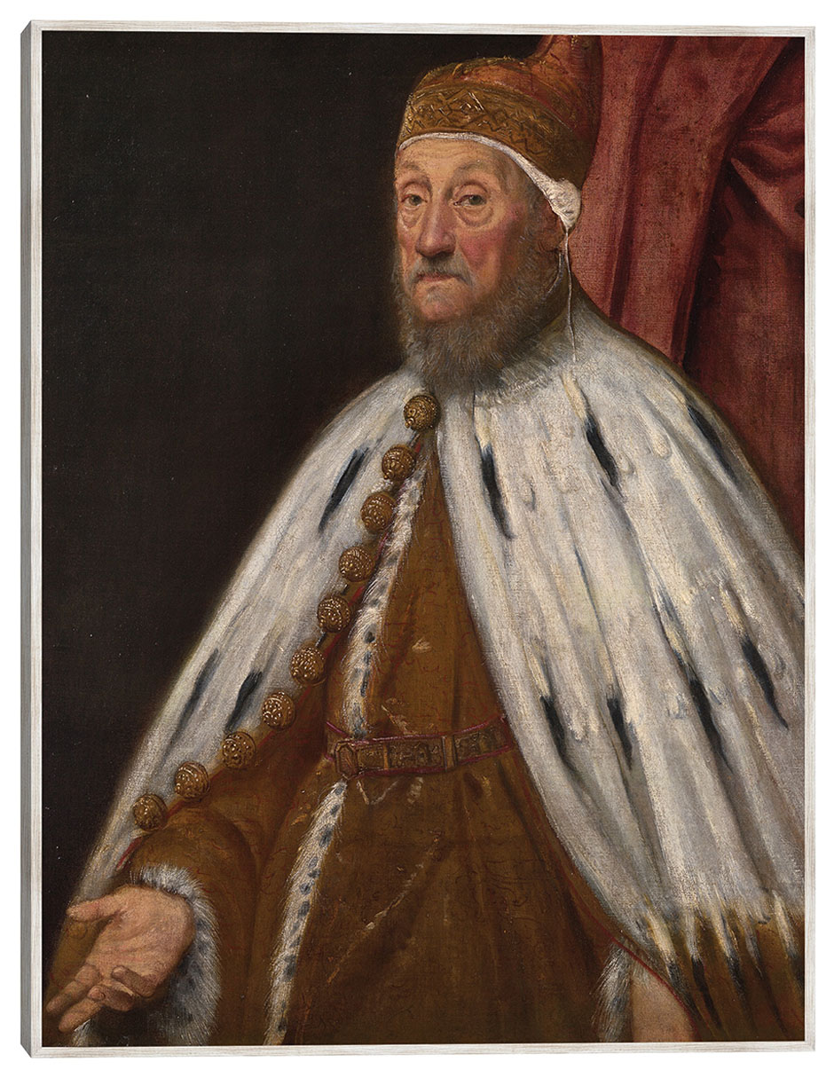 Cuadro decorativo Dux Pietro Loredano técnica mixta Retratos