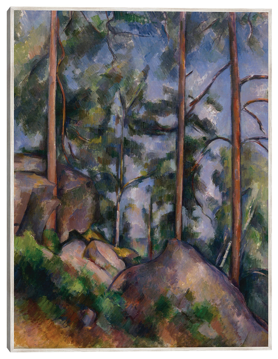 Cuadro decorativo Pinos y Rocas (1897) técnica mixta Bosques Cuadro decorativo Pinos y Rocas (1897) técnica mixta Bosques
