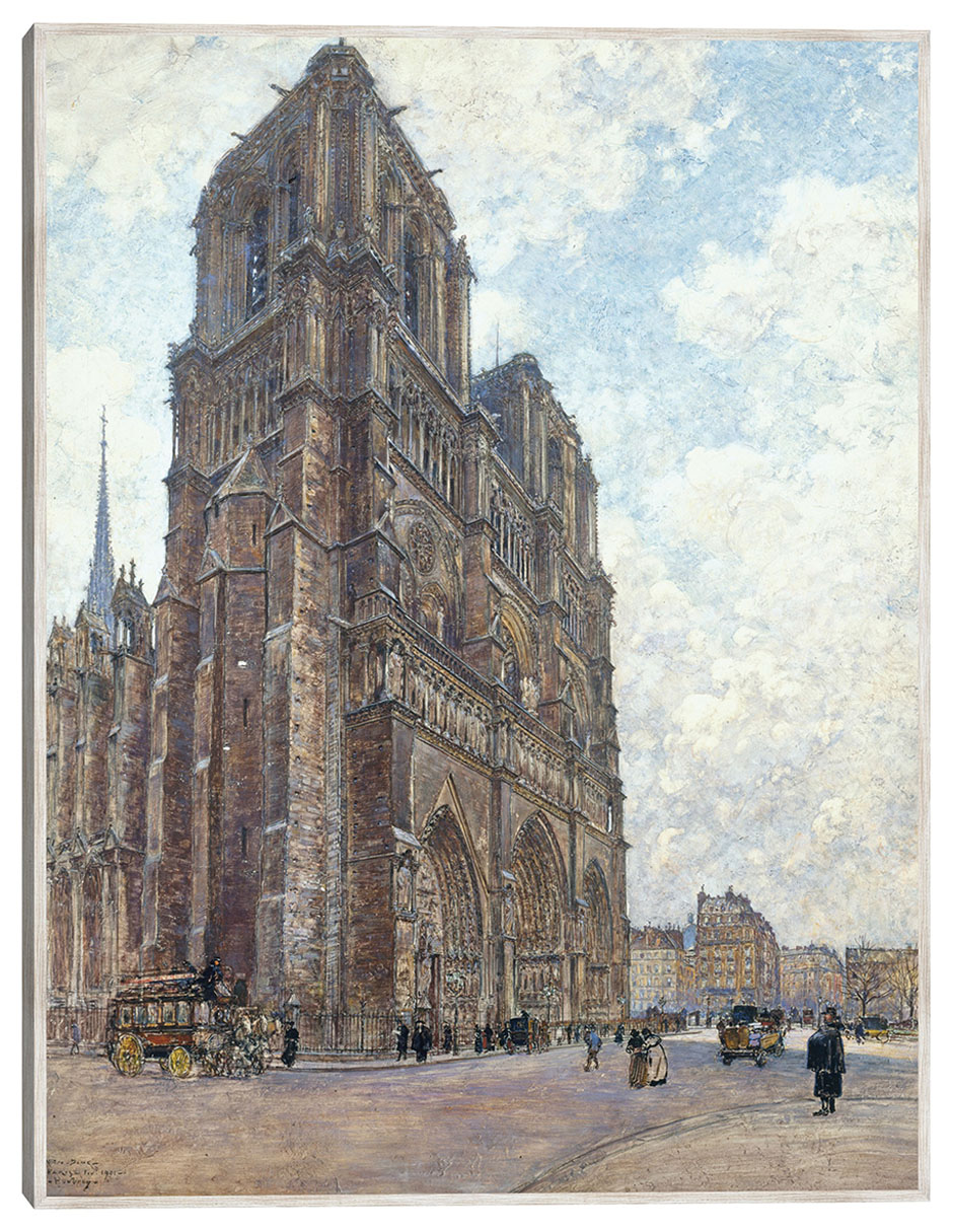 Cuadro decorativo Notre-Dame de París (1901) técnica mixta Lugares