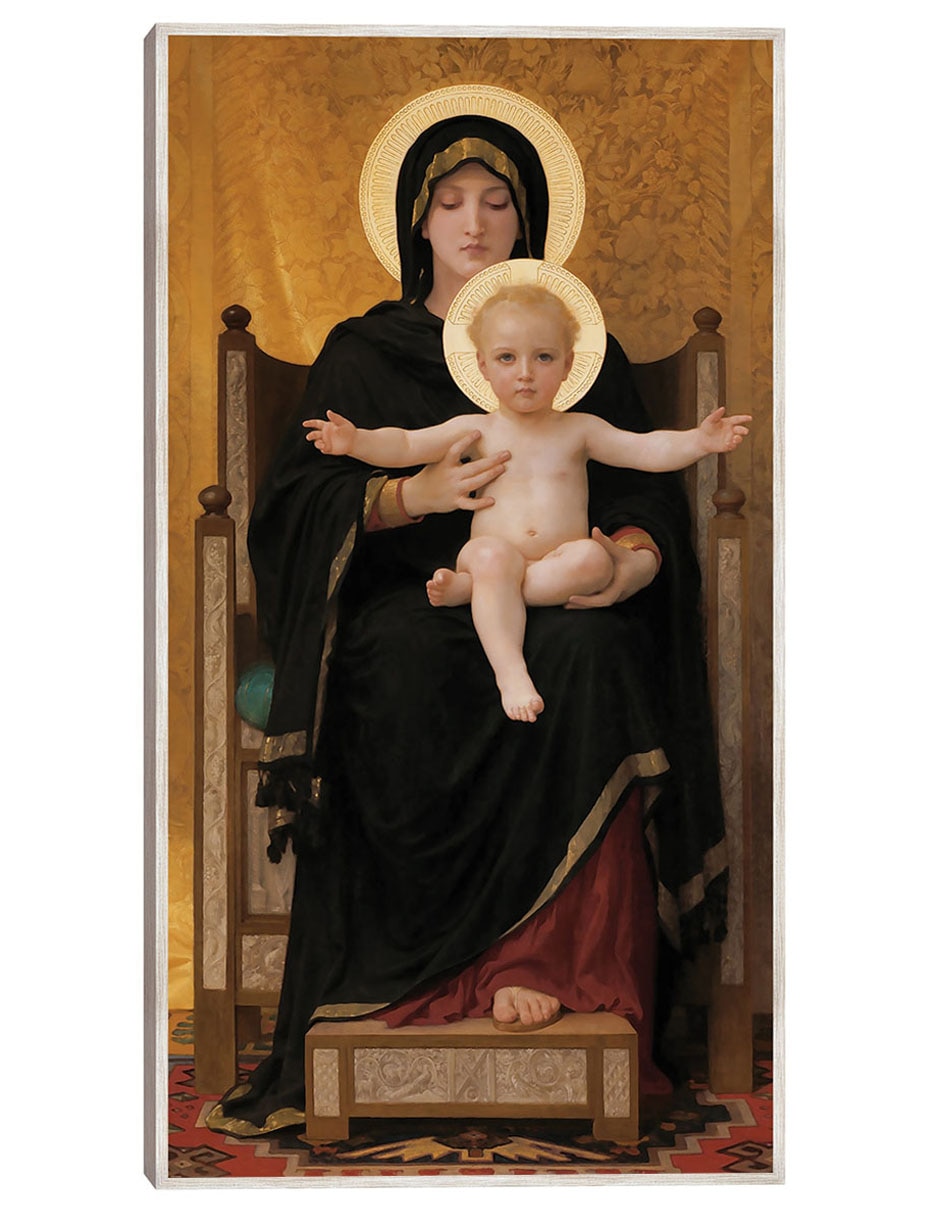 Cuadro decorativo Virgen y Niño (1888) técnica mixta Vírgenes