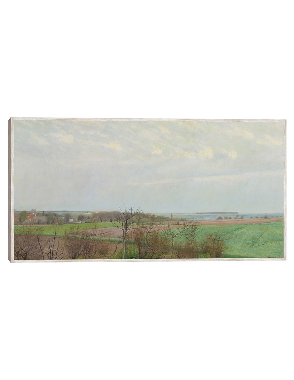 Cuadro decorativo Vista Del Fiordo de Roskilde, Principios de La Primavera (1903) técnica mixta Campos