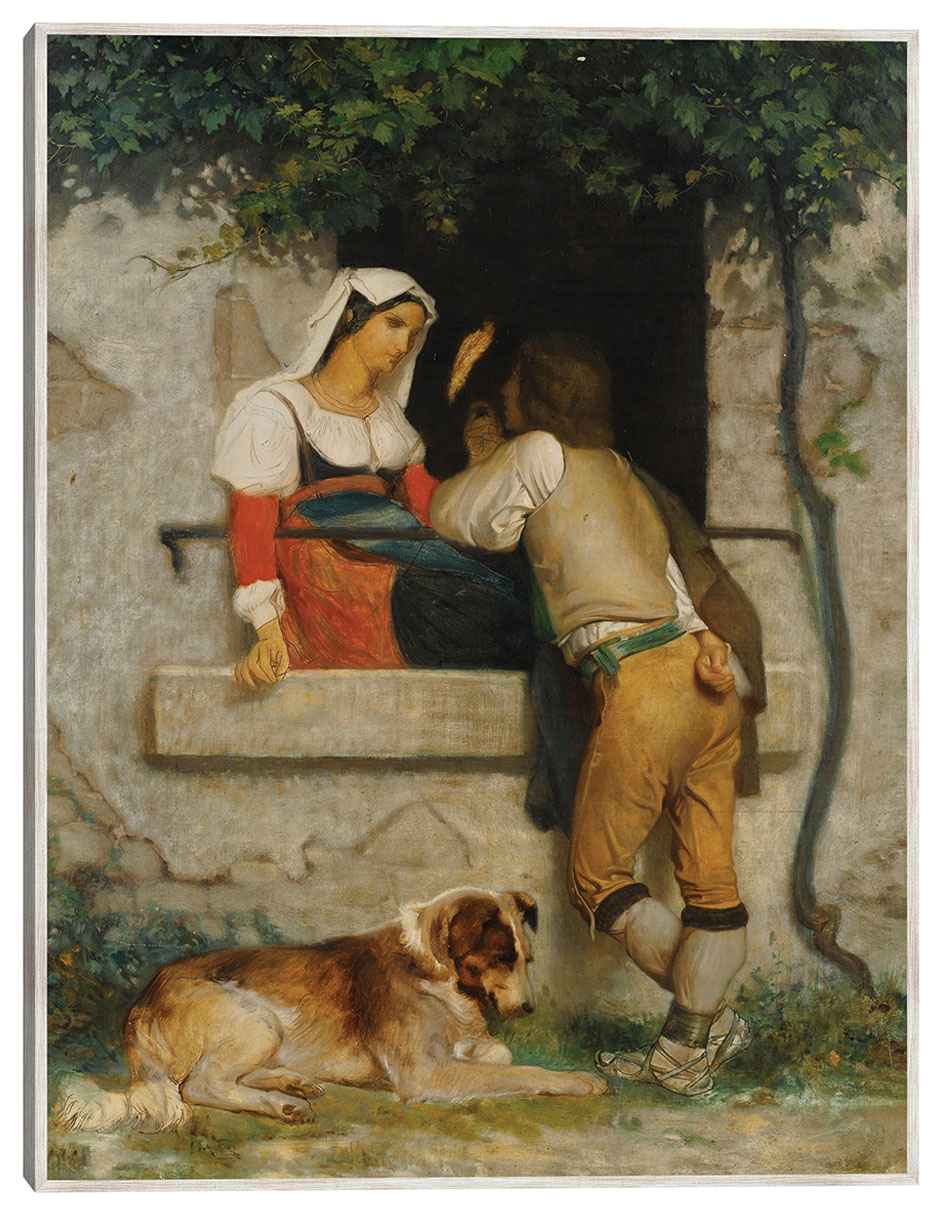 Cuadro decorativo Amantes Italianos técnica mixta Familia Cuadro decorativo Amantes Italianos técnica mixta Familia