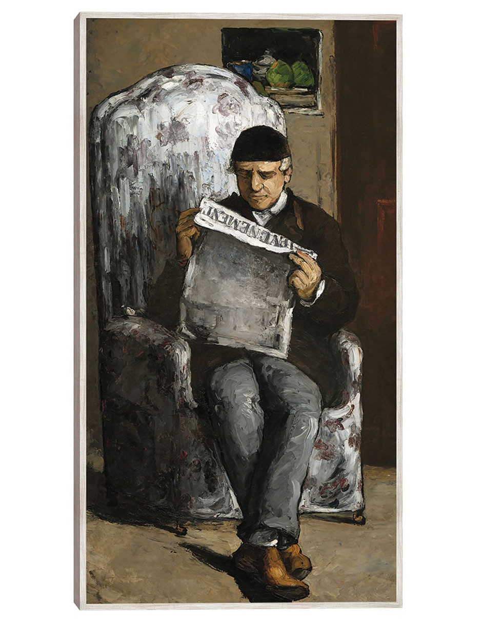 Cuadro decorativo El Padre Del Artista, Leyendo The Event (1866) técnica mixta Retratos Cuadro decorativo El Padre Del Artista, Leyendo The Event (1866) técnica mixta Retratos