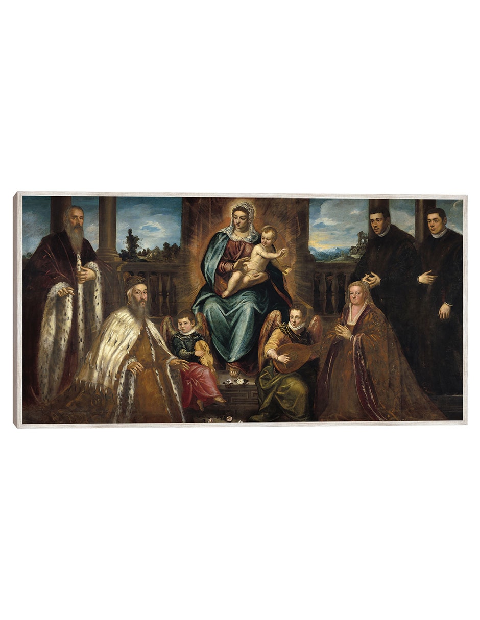 Cuadro decorativo Doge Alvise Mocenigo y Familia Ante La Virgen y El Niño (C. 1575) técnica mixta Vírgenes