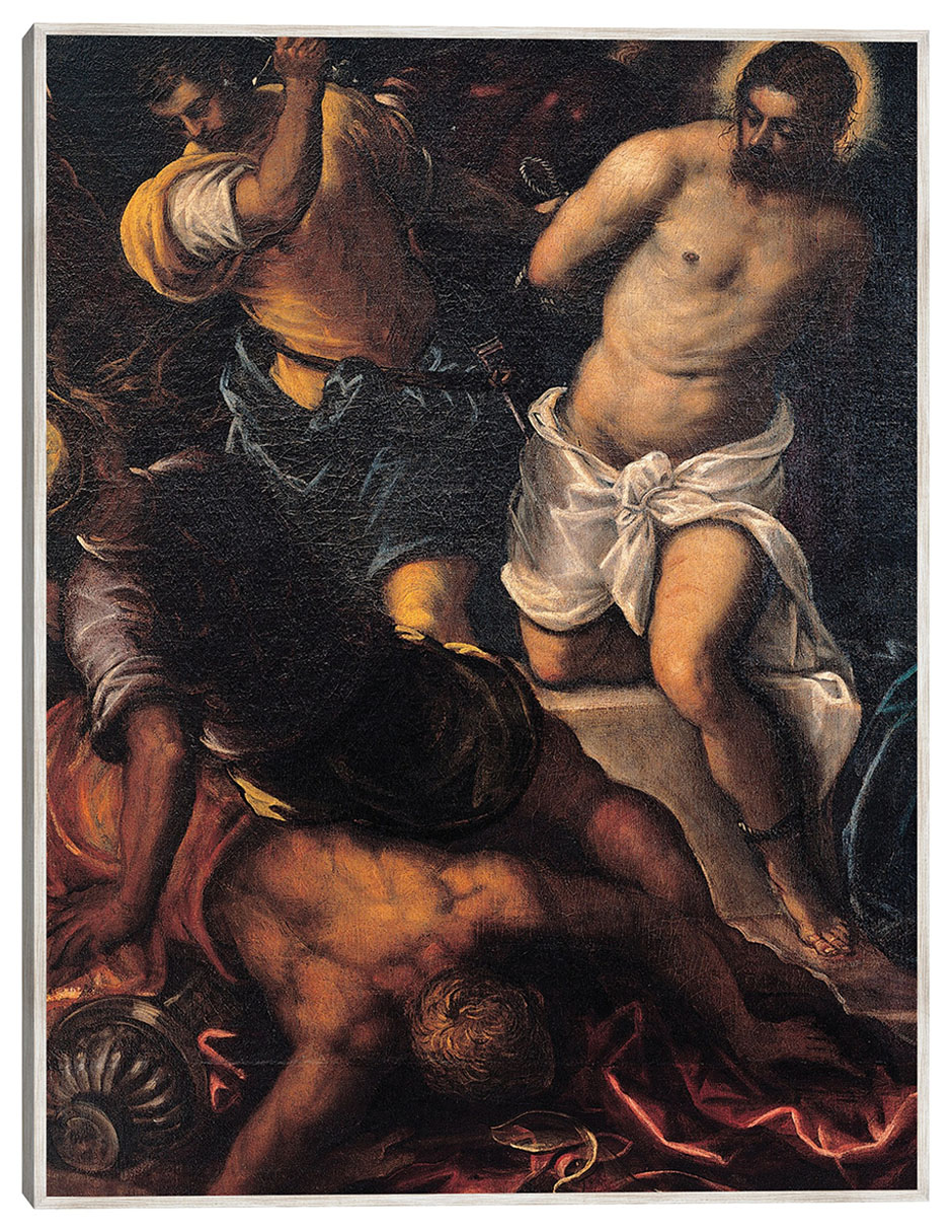 Cuadro decorativo Coronando de Espinas (1592) técnica mixta Figuras Celestiales