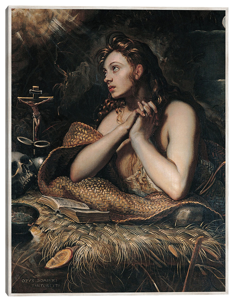 Cuadro decorativo Magdalena Penitente (Entre 1598 y 1602) técnica mixta Figuras Celestiales Cuadro decorativo Magdalena Penitente (Entre 1598 y 1602) técnica mixta Figuras Celestiales