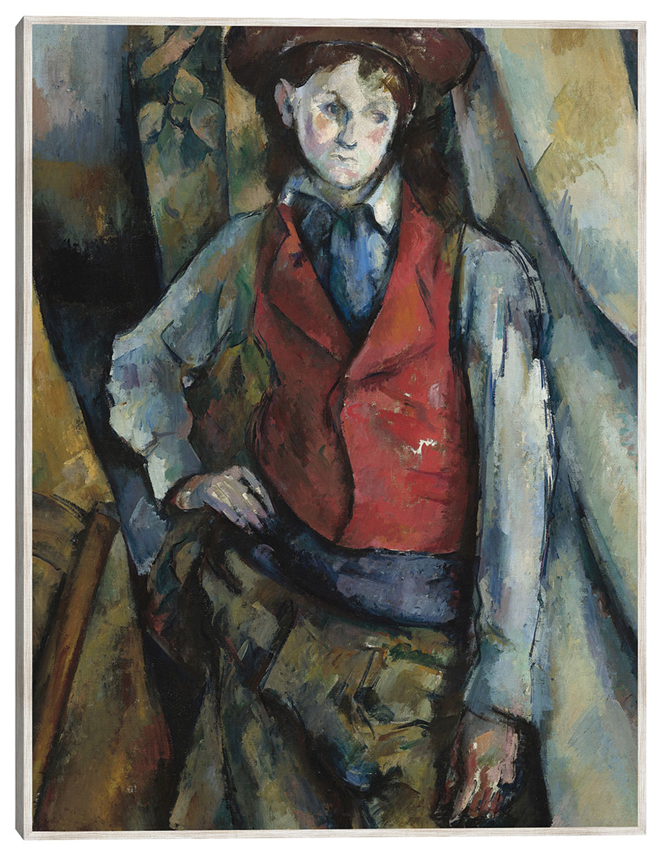 Cuadro decorativo El Niño Con Chaleco Rojo (1888-1890) técnica mixta Retratos