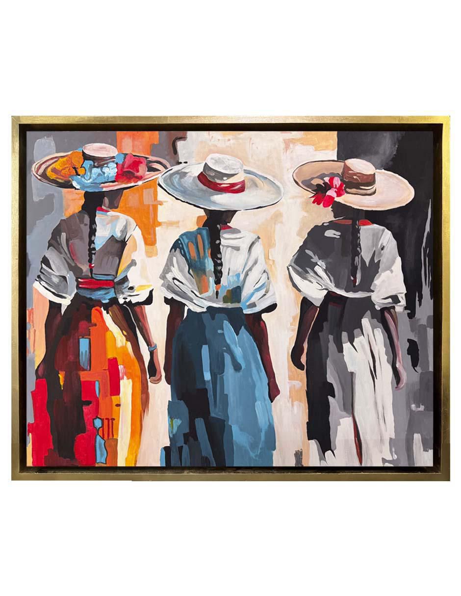 Pintura Tres Fuerzas técnica acrílico Culturales Pintura Tres Fuerzas técnica acrílico Culturales