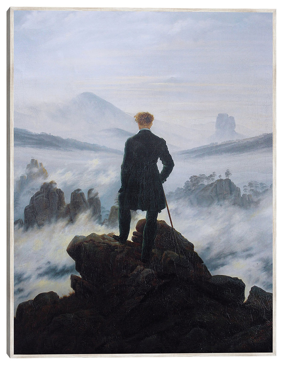 Cuadro decorativo El Caminante Sobre El Mar De Niebla, 1818 técnica mixta Retratos Cuadro decorativo El Caminante Sobre El Mar De Niebla, 1818 técnica mixta Retratos