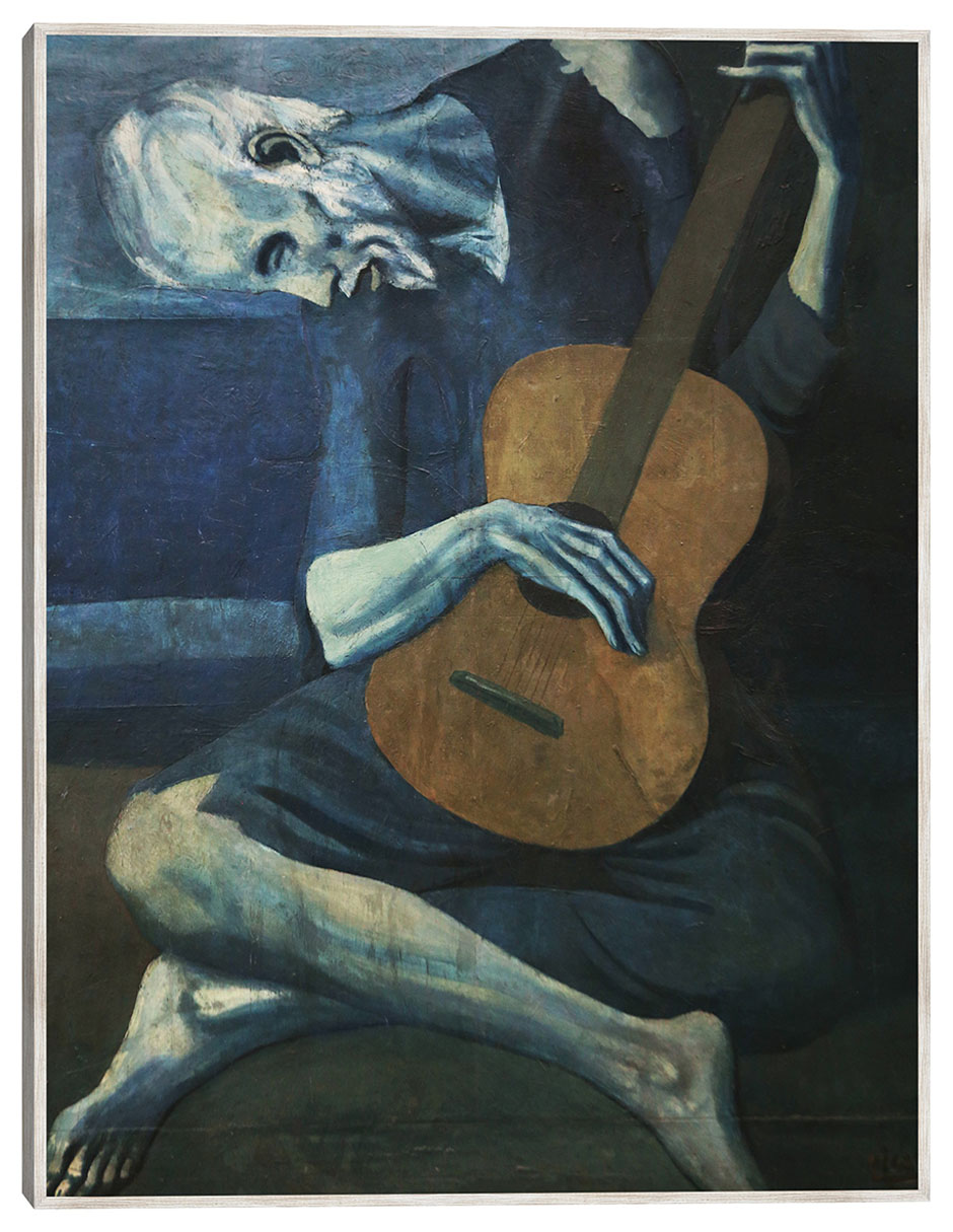 Cuadro decorativo El Viejo Guitarrista técnica mixta Música