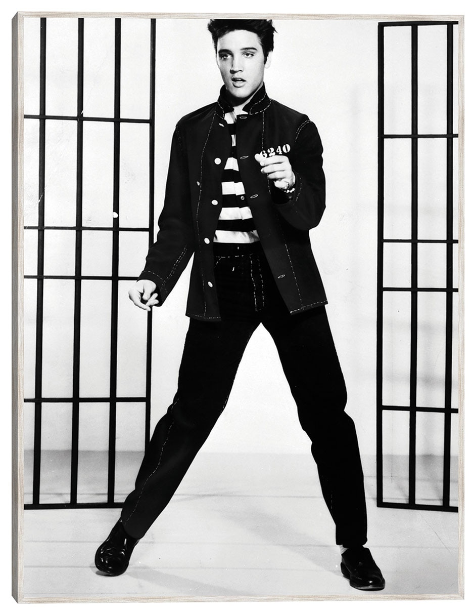 Cuadro decorativo Elvis Presley En Jailhouse Rock técnica mixta Música Cuadro decorativo Elvis Presley En Jailhouse Rock técnica mixta Música