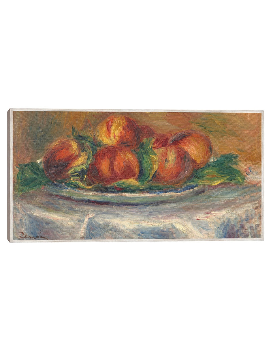 Cuadro decorativo Melocotones En Un Plato técnica mixta Cómida Cuadro decorativo Melocotones En Un Plato técnica mixta Cómida