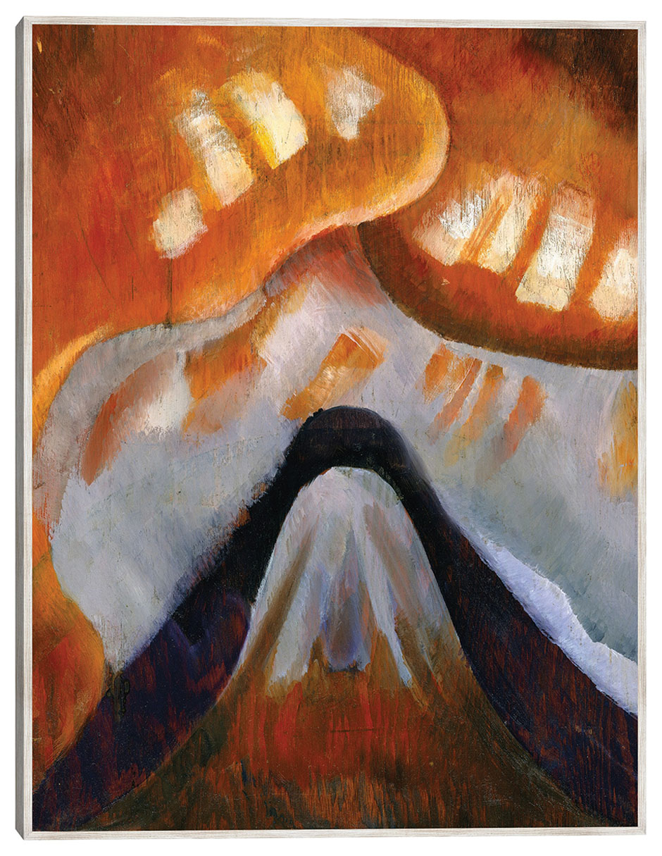 Cuadro decorativo Montaña Y Cielo (Hacia 1925) técnica mixta Formas Cuadro decorativo Montaña Y Cielo (Hacia 1925) técnica mixta Formas