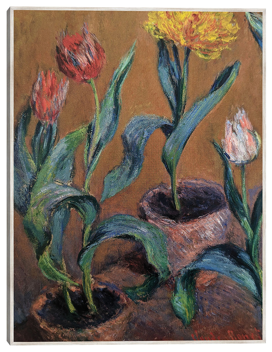 Cuadro decorativo Tulipanes técnica mixta Floración Cuadro decorativo Tulipanes técnica mixta Floración