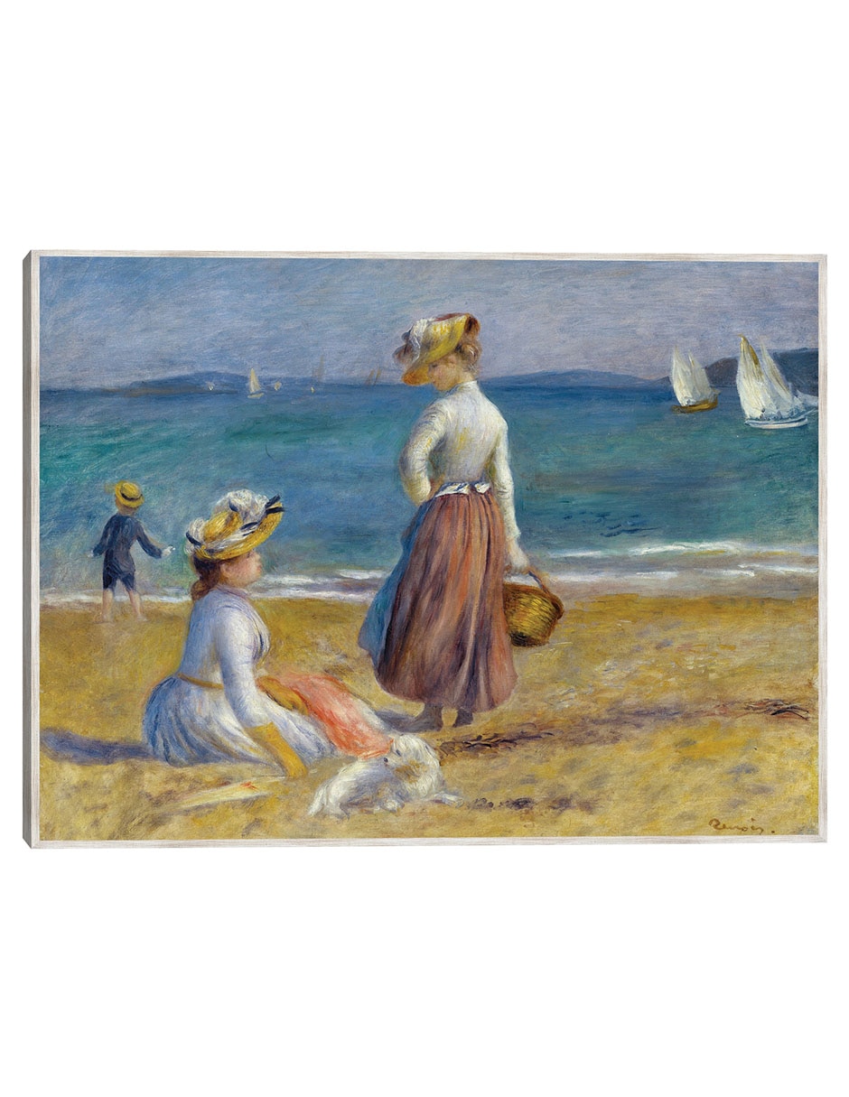 Cuadro decorativo Figuras En La Playa (1890) técnica mixta Playas Cuadro decorativo Figuras En La Playa (1890) técnica mixta Playas