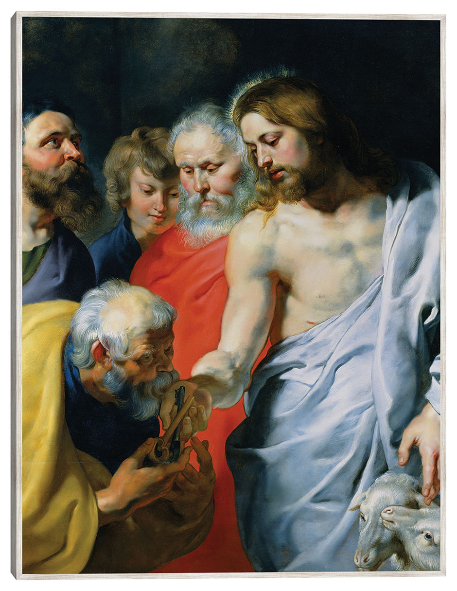 Cuadro decorativo El Encargo De Cristo A Pedro (C. 1616) técnica mixta Figuras Celestiales Cuadro decorativo El Encargo De Cristo A Pedro (C. 1616) técnica mixta Figuras Celestiales
