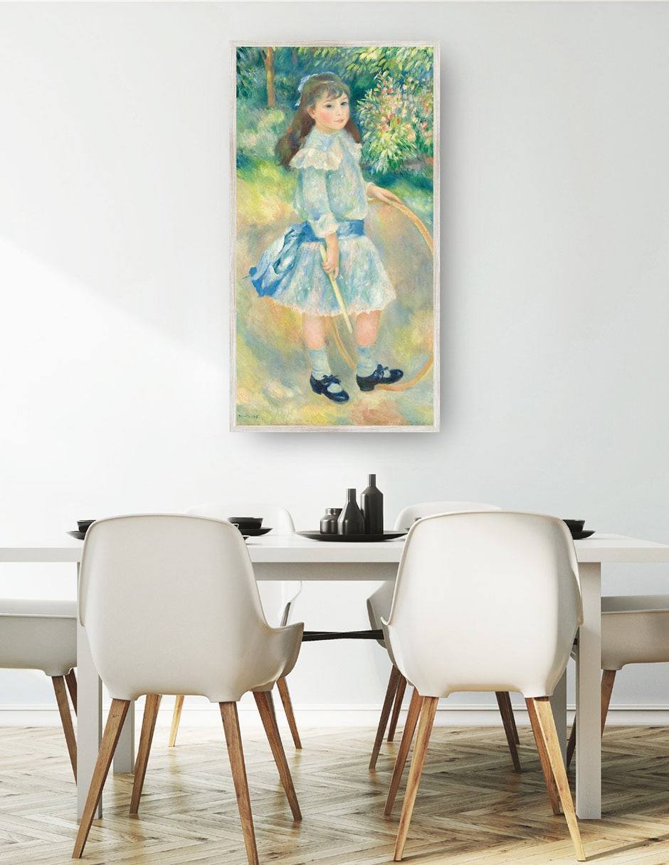 Cuadro decorativo Chica Con Un Aro técnica mixta Gente 4