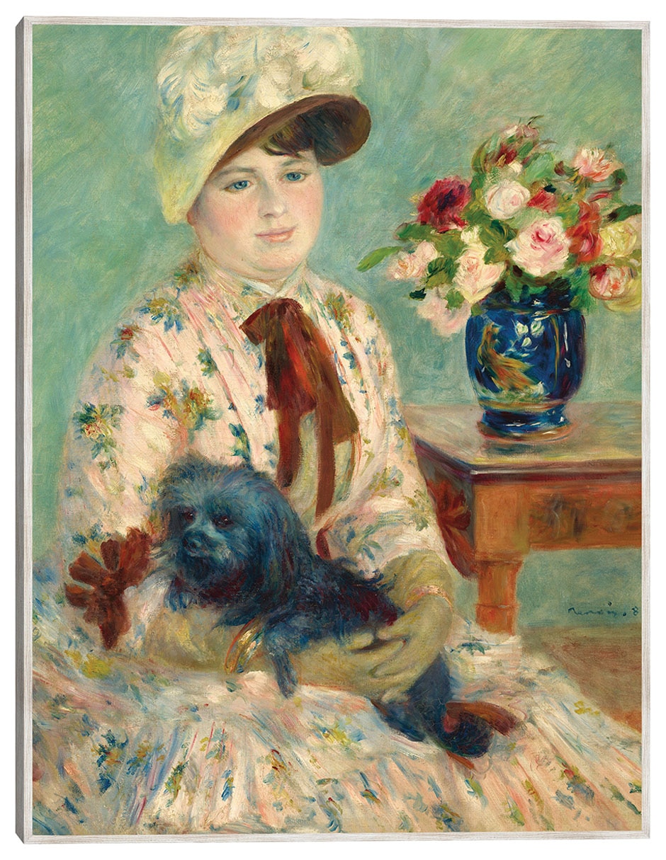 Cuadro decorativo Señorita Charlotte Bertheir técnica mixta Retratos Cuadro decorativo Señorita Charlotte Bertheir técnica mixta Retratos