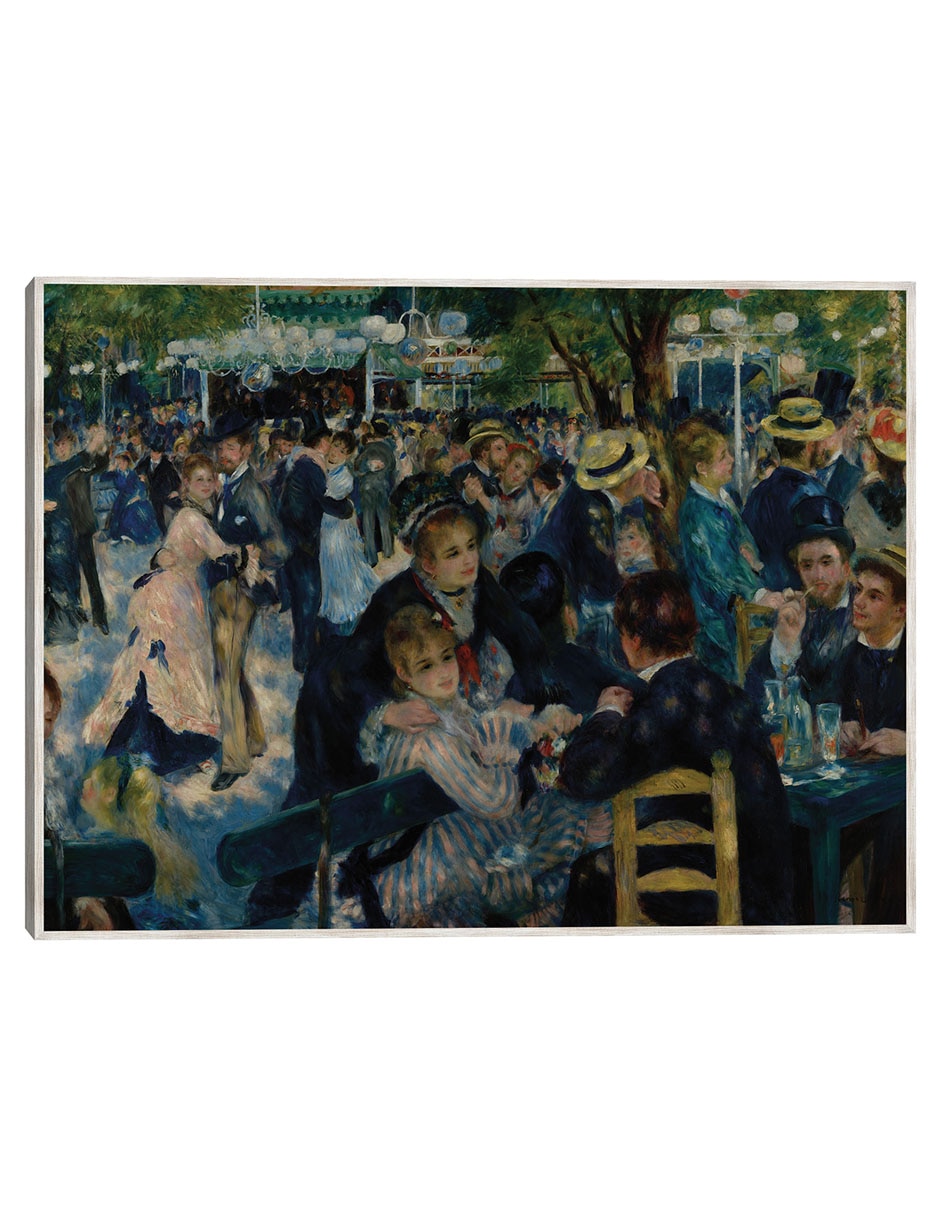 Cuadro decorativo Danza En Le Moulin De La Galette (1876) técnica mixta Danza