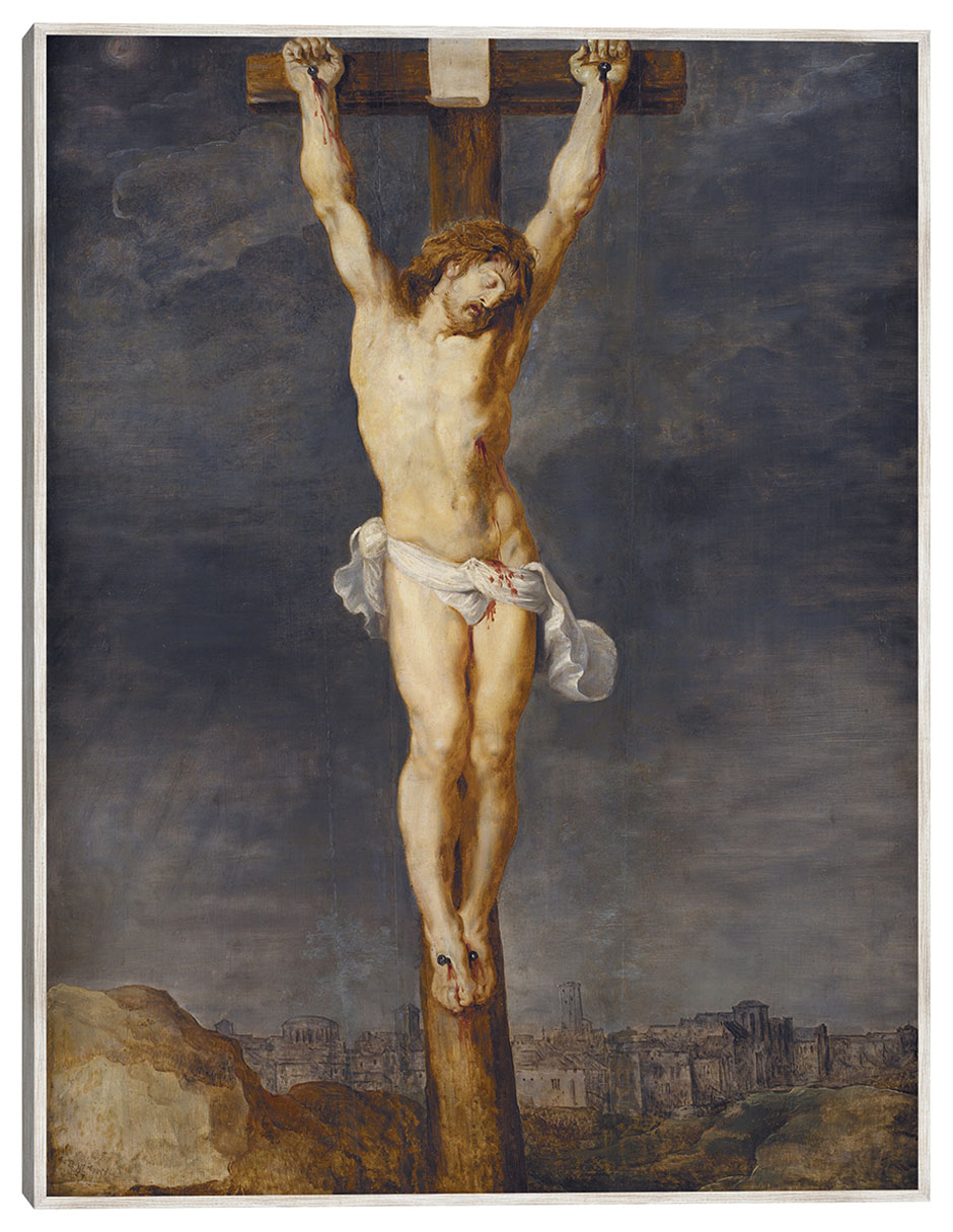 Cuadro decorativo Cristo En La Cruz (1592 – 1633) técnica mixta Figuras Celestiales