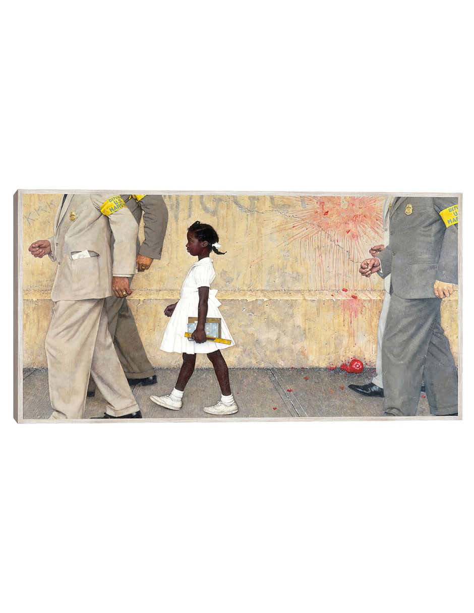 Cuadro decorativo El Problema Con El Que Todos Vivimos (Ruby Bridges) técnica mixta Gente Cuadro decorativo El Problema Con El Que Todos Vivimos (Ruby Bridges) técnica mixta Gente