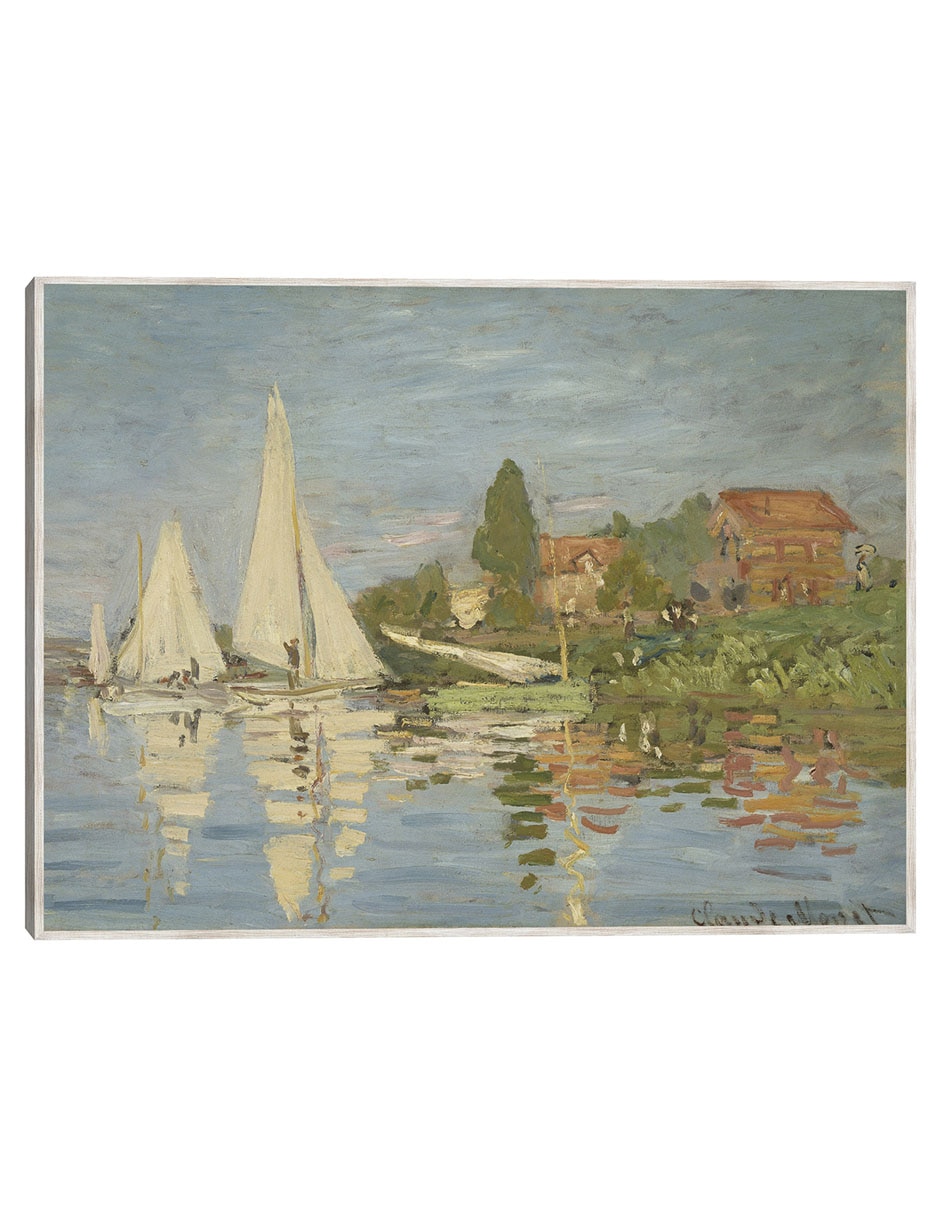 Cuadro decorativo Regatas En Argenteuil (Hacia 1872) técnica mixta Navegación Cuadro decorativo Regatas En Argenteuil (Hacia 1872) técnica mixta Navegación
