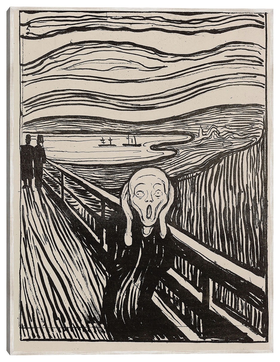 Cuadro decorativo El Grito (1895) técnica mixta Formas Cuadro decorativo El Grito (1895) técnica mixta Formas
