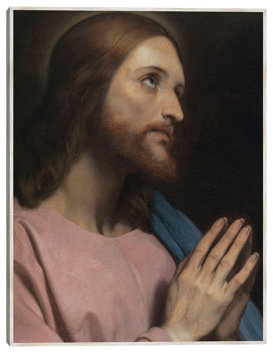 Cuadro decorativo Cabeza De Cristo (1849) técnica mixta Figuras Celestiales