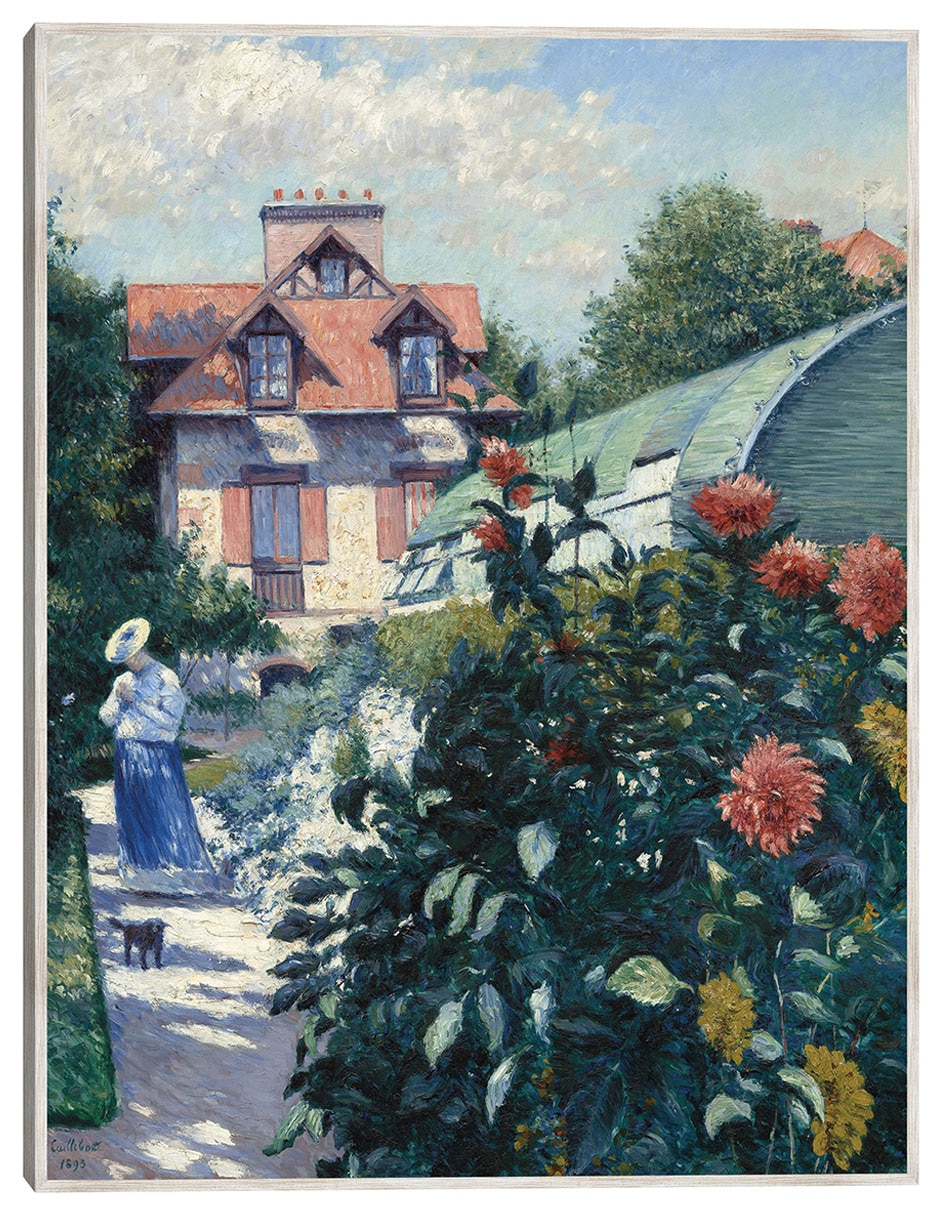 Cuadro decorativo Dalias, Jardín de Petit Gennevilliers 1893 técnica mixta 1