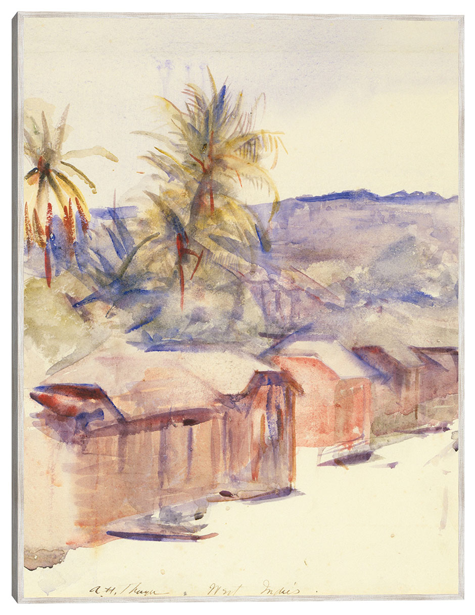 Cuadro decorativo Calle Del Pueblo, Dominica técnica mixta Campos