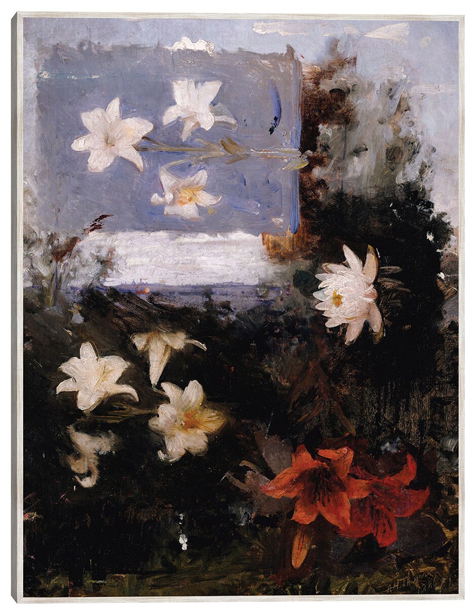 Cuadro decorativo Estudios Florales (Hacia 1886) técnica mixta Floración