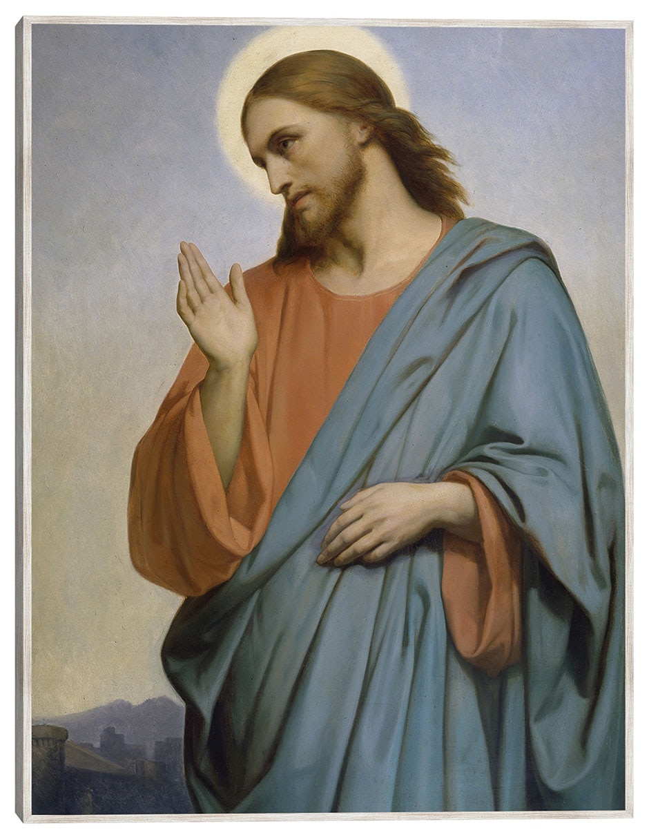 Cuadro decorativo Cristo Llorando Sobre Jerusalén (1849) técnica mixta Figuras Celestiales