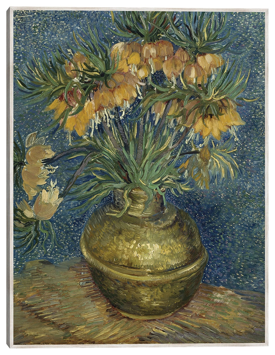 Cuadro decorativo Fritillarios Imperiales En Un Jarrón De Cobre (1887) técnica mixta Floreros Cuadro decorativo Fritillarios Imperiales En Un Jarrón De Cobre (1887) técnica mixta Floreros