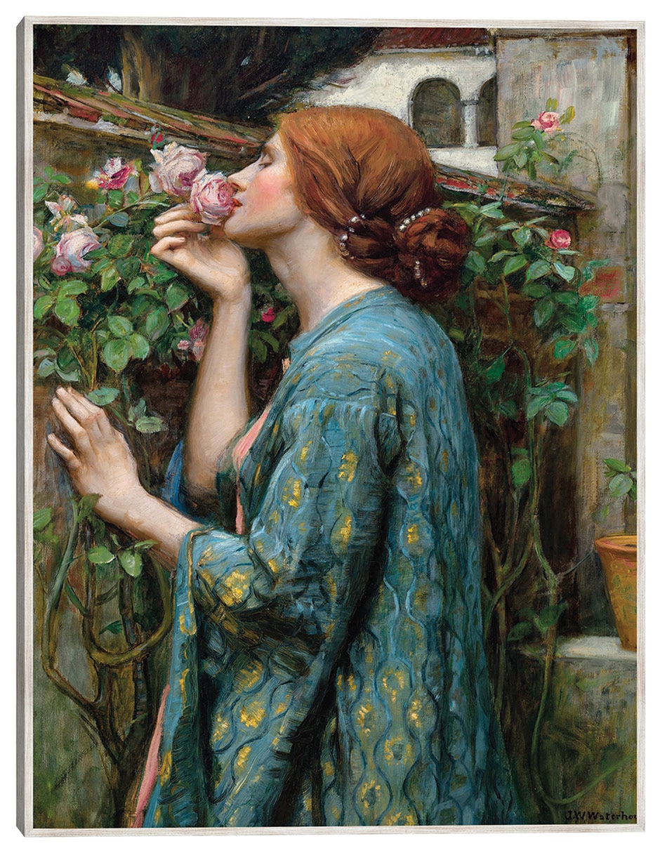 Cuadro decorativo El Alma De La Rosa (1908) técnica mixta Gente