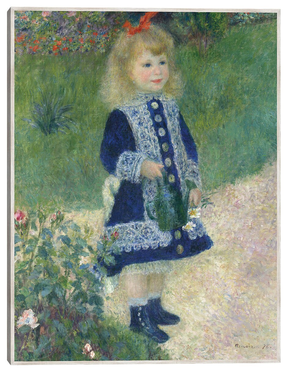 Cuadro decorativo Una Niña Con Una Regadera (1876) técnica mixta Retratos Cuadro decorativo Una Niña Con Una Regadera (1876) técnica mixta Retratos