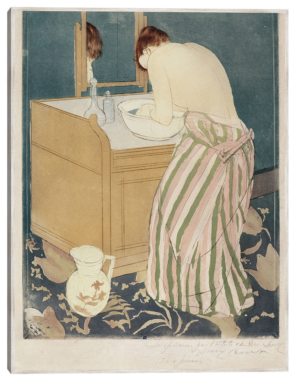 Cuadro decorativo Mujer Bañándose (1890-1891) técnica mixta Retratos Cuadro decorativo Mujer Bañándose (1890-1891) técnica mixta Retratos