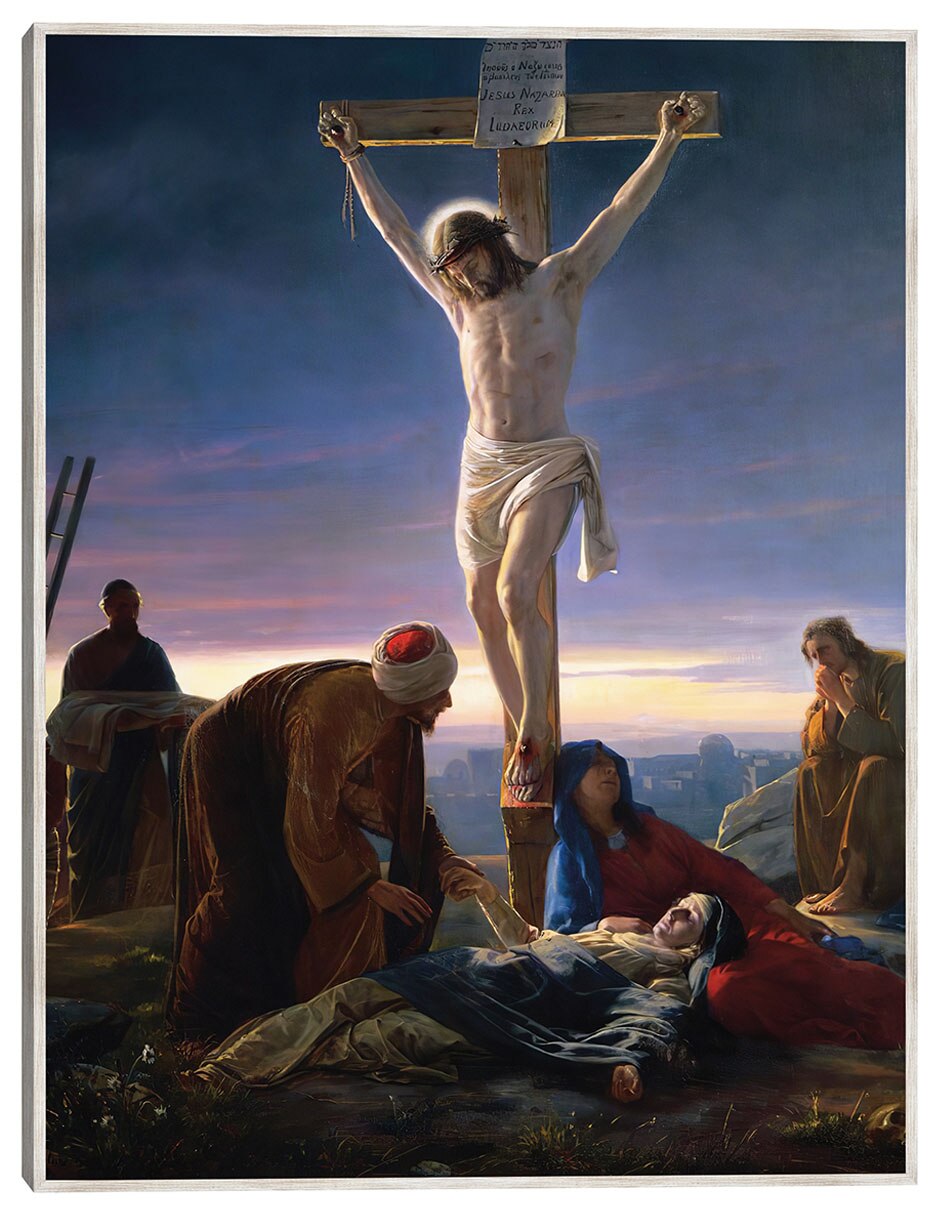 Cuadro decorativo Cristo En La Cruz (1870) técnica mixta Figuras Celestiales Cuadro decorativo Cristo En La Cruz (1870) técnica mixta Figuras Celestiales