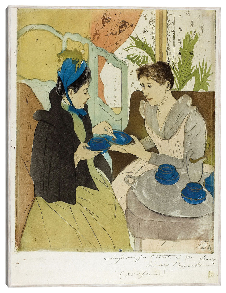 Cuadro decorativo Fiesta Del Té De La Tarde (1890-1891) técnica mixta Retratos 1