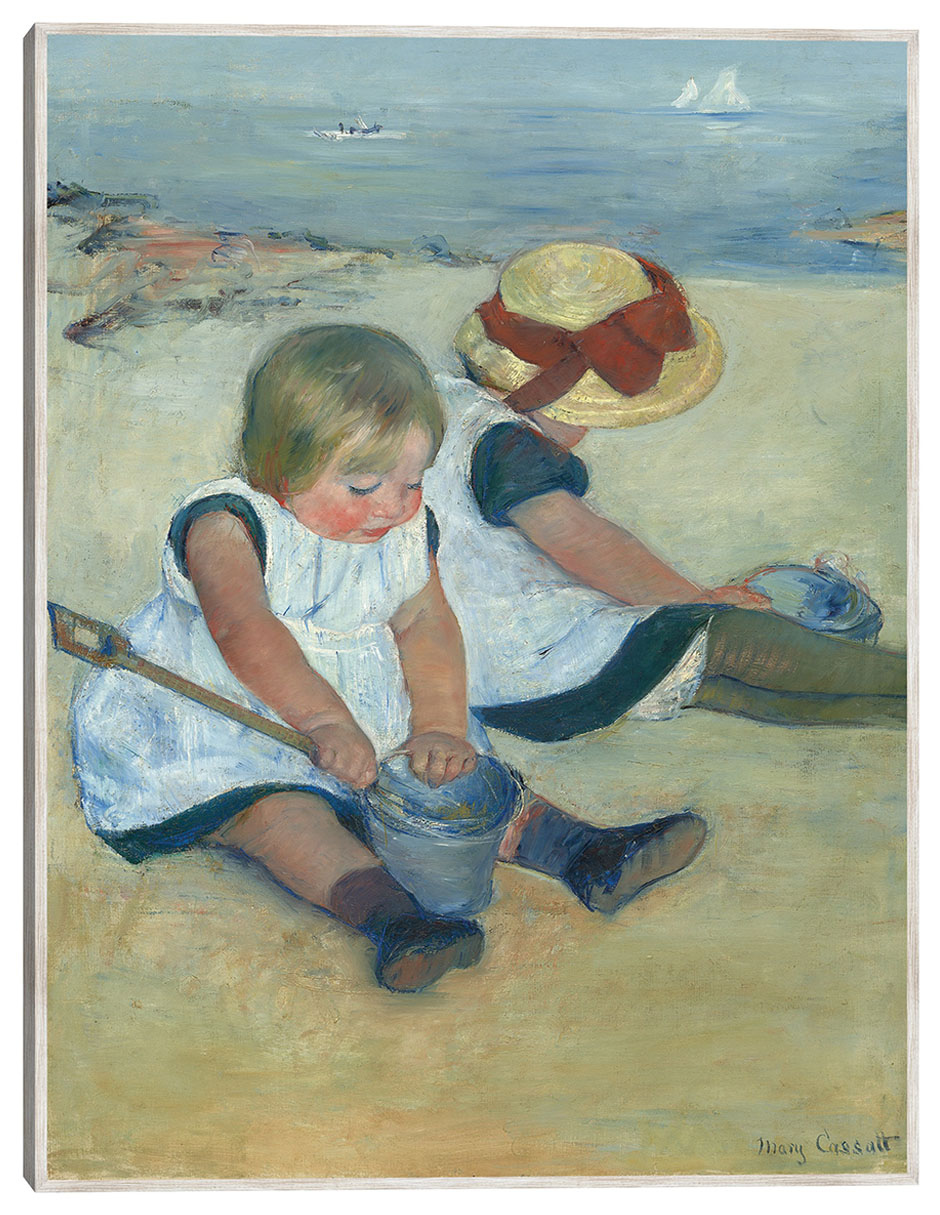 Cuadro decorativo Niños Jugando En La Playa (1884) técnica mixta Retratos 1